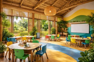 découvrez comment concevoir une école design à madagascar en intégrant un mobilier adapté et des couleurs stimulantes de benjamin moore pour un environnement d'apprentissage inspirant et innovant.