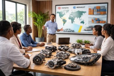 formation en commerce international à madagascar spécialisée dans l'import-export de pièces automobiles pour toyota et renault, afin de maîtriser les techniques du marché automobile mondial.