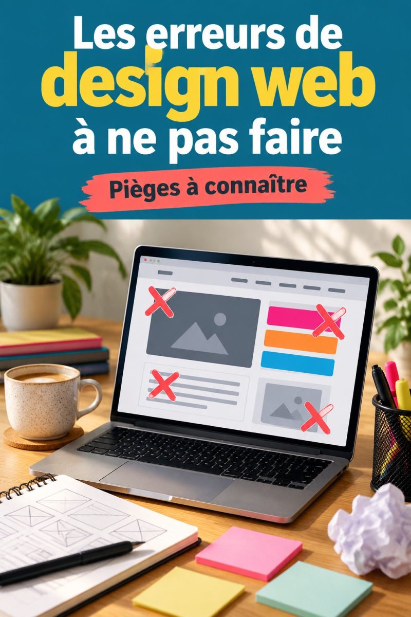 Les erreurs courantes de design web à éviter